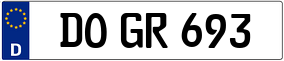 Trailer License Plate